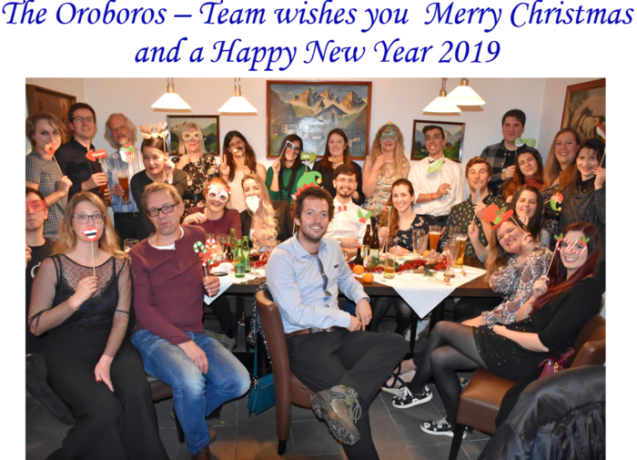 Oroboros group picture at the christmas party